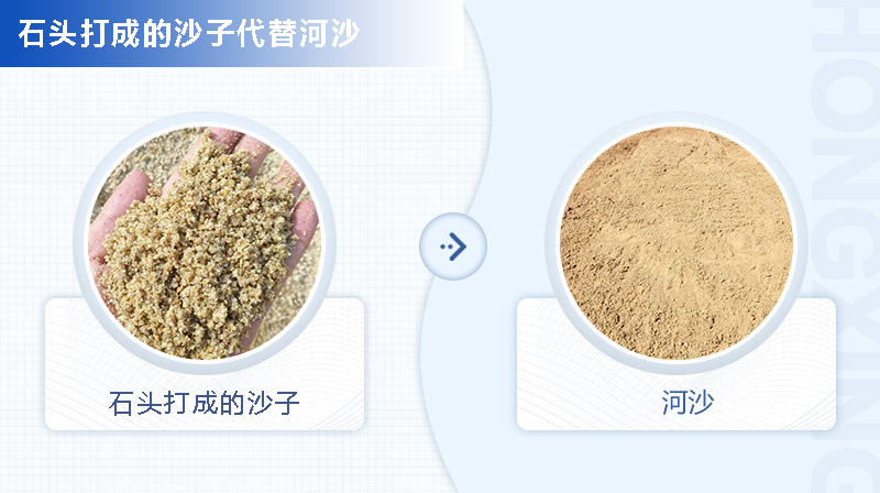 石头打成沙子与河沙的区别 石头打成沙子与河沙的区别