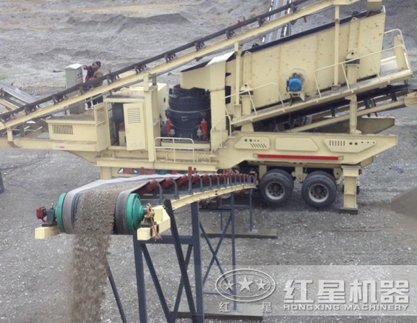 红星湖南客户车载流动式打沙机现场 红星湖南客户车载流动式打沙机现场