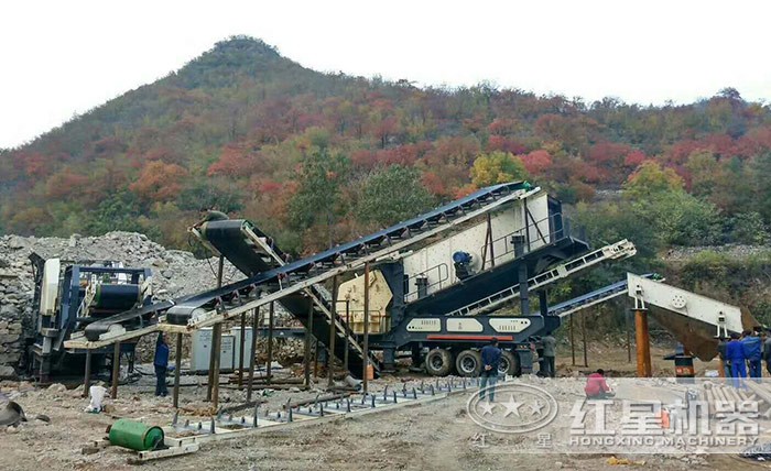 广西砂石骨料生产线现场 广西砂石骨料生产线现场