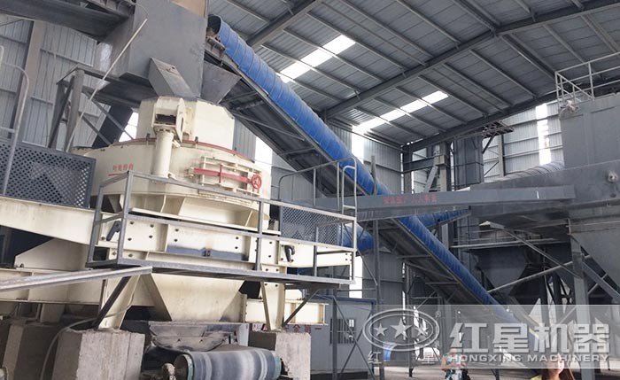 VSI7A冲击式制砂整形机施工现场图