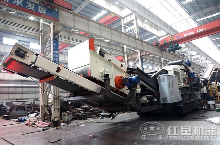 履带式建筑垃圾破碎筛分一体化设备 履带式建筑垃圾破碎筛分一体化设备