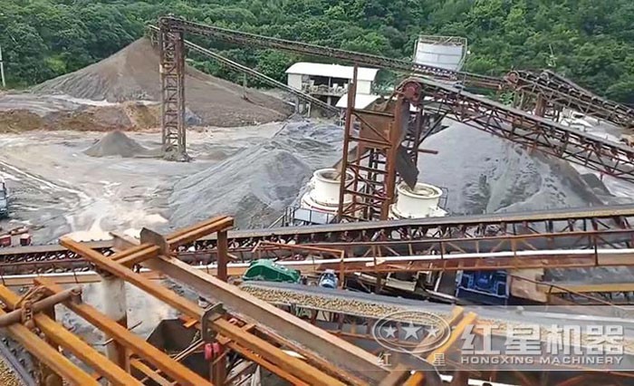 机制砂加工设备作业实拍现场 机制砂加工设备作业实拍现场