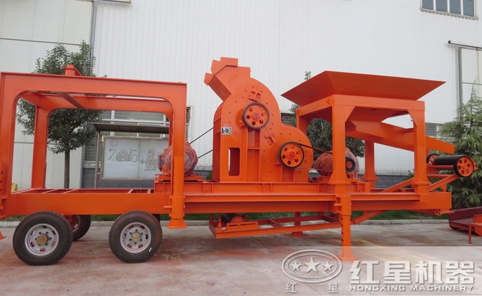 简易式破碎站,搭载双级锤式粉碎机 简易式破碎站,搭载双级锤式粉碎机