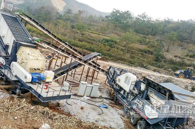 花岗岩骨料加工现场 花岗岩骨料加工现场