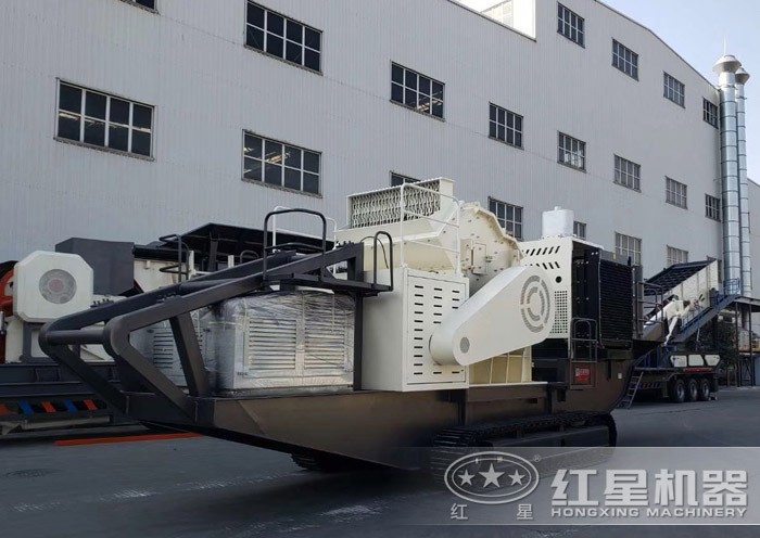 红星履带式流动石子破碎车 红星履带式流动石子破碎车