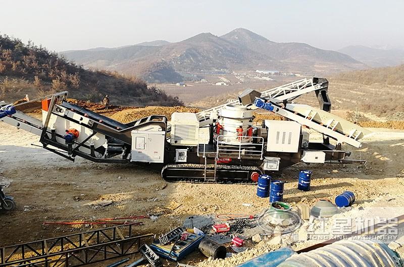 红星移动碎石制砂现场 红星移动碎石制砂现场