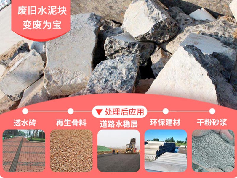 废旧混凝土处理后成为可再生骨料 废旧混凝土处理后成为可再生骨料